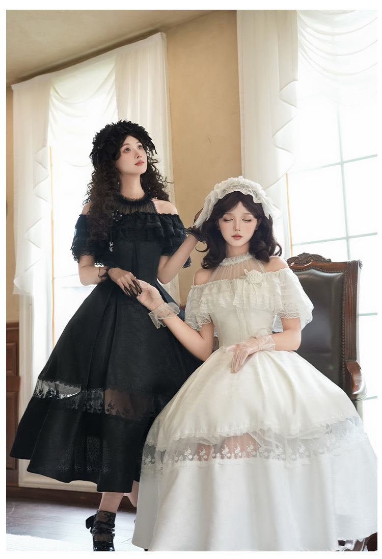 ローズジャガードホルターネックワンピース 単品・セット