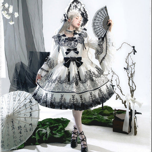 【受注予約8/27まで】Cizhou Ware Black ラグジュアリードレス・ショート丈