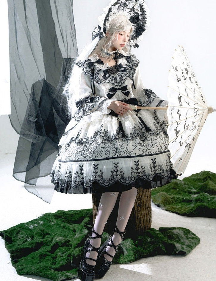 【受注予約8/27まで】Cizhou Ware Black ラグジュアリードレス・ショート丈