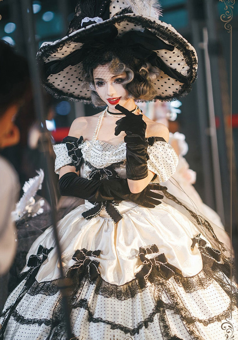 【受注予約11/23まで】The Nightingale of Paris モノトーンドレス・リボンタイプ