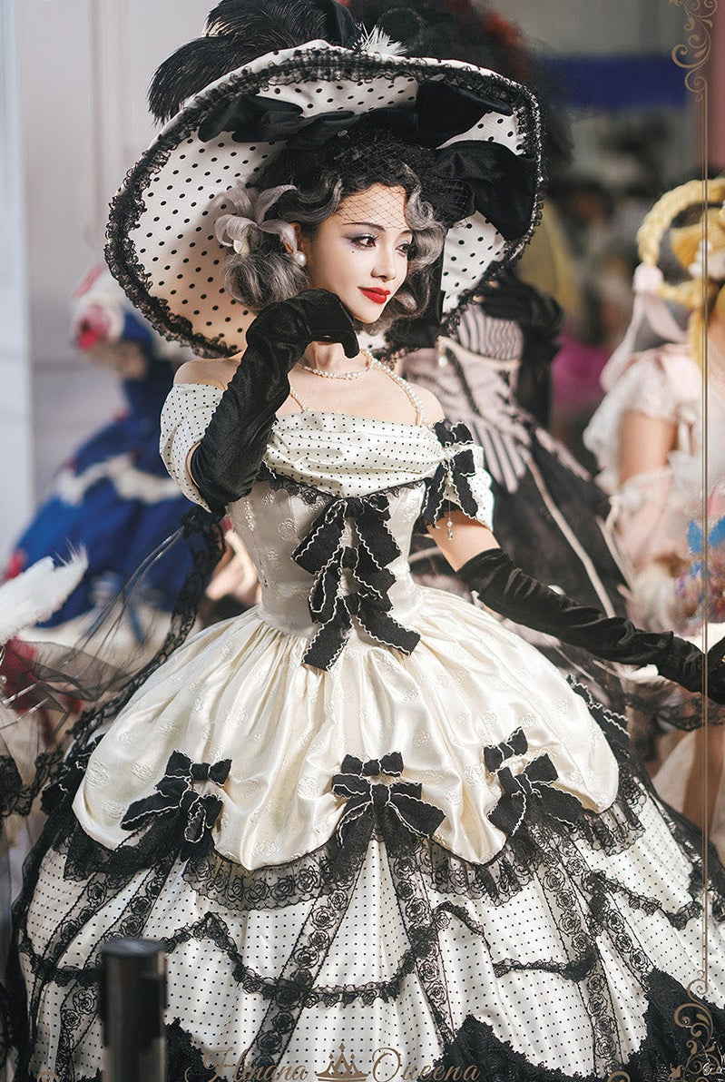 【受注予約11/23まで】The Nightingale of Paris モノトーンドレス・リボンタイプ