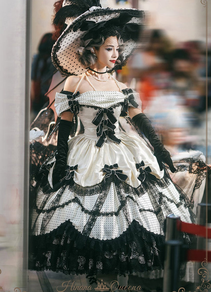 【受注予約11/23まで】The Nightingale of Paris モノトーンドレス・リボンタイプ