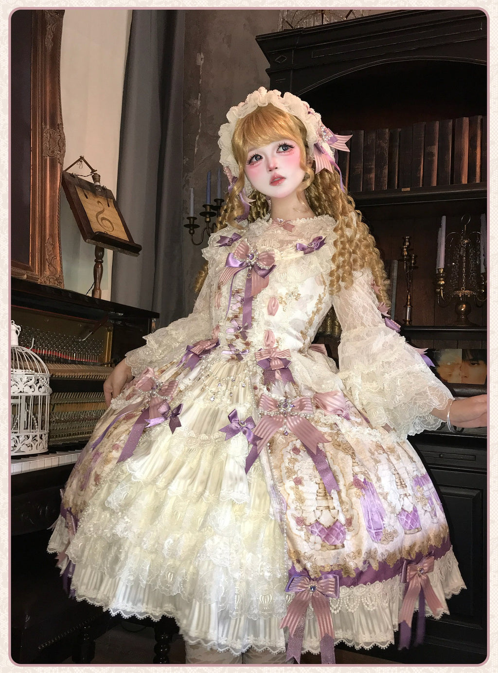 【受注予約6/16まで】Antique Gemstone Fragrance ジャンパースカート4点セット