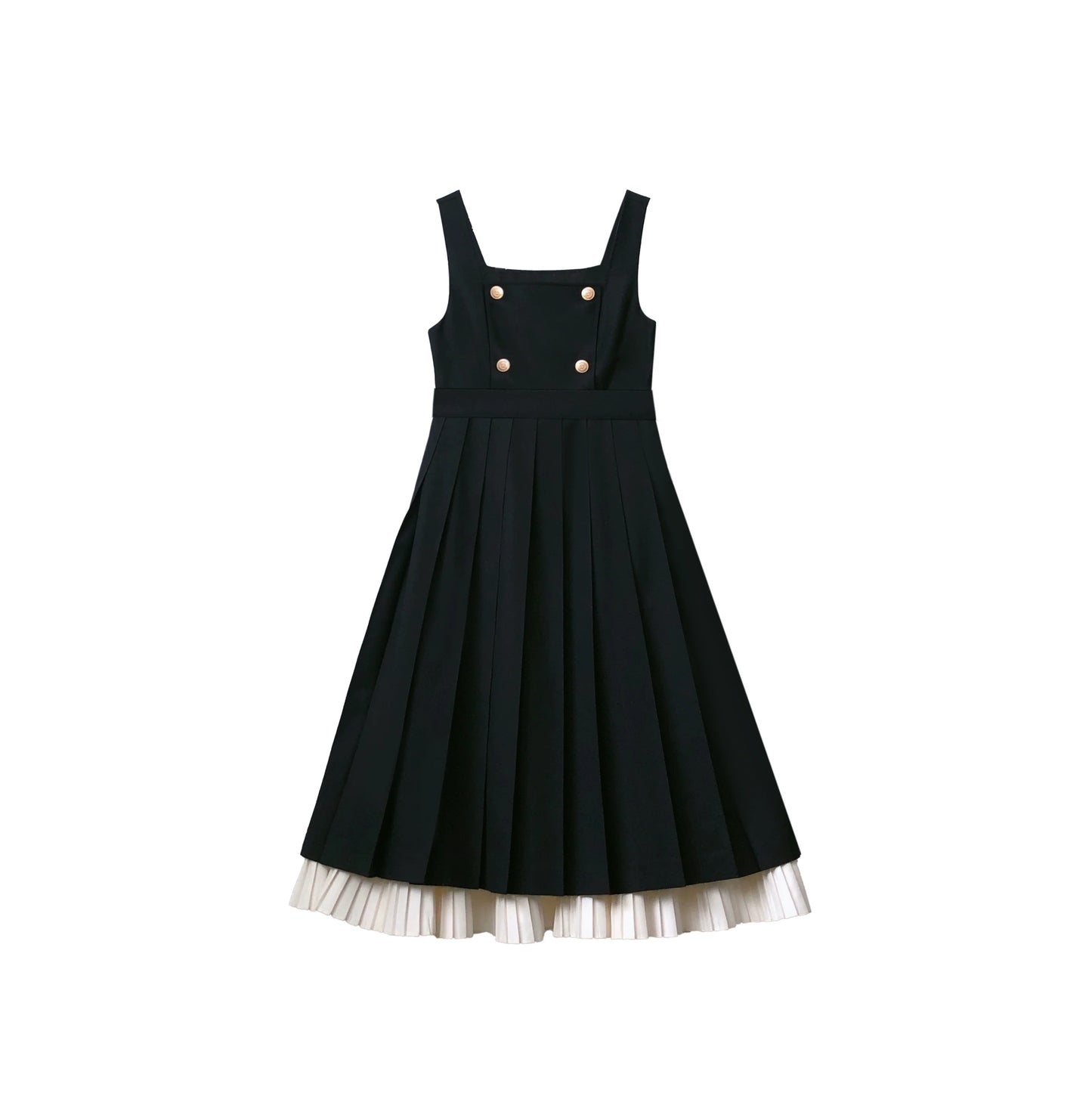 School-style classical pleated jumper skirt set