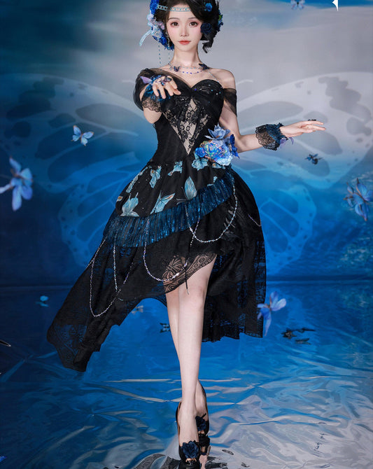 【受注予約12/29まで】夜吻蝶舞  ドレス