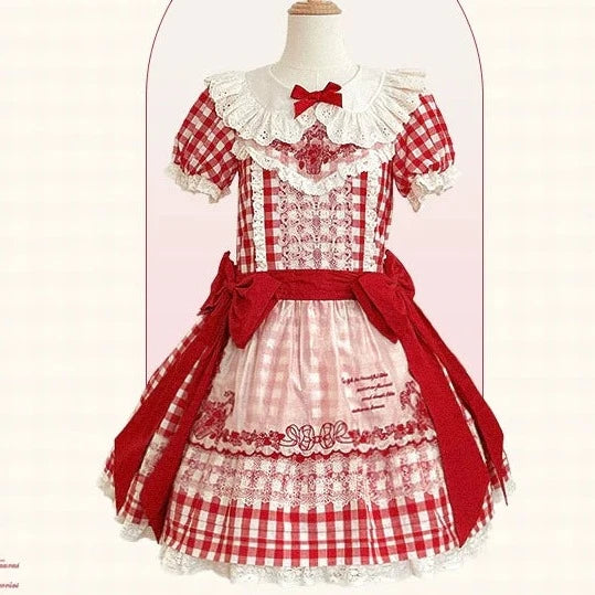 Strawberry Basket 丸襟ワンピース