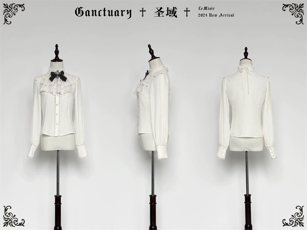 【販売期間終了】Sanctuary ゴスロリスタンドカラーブラウス