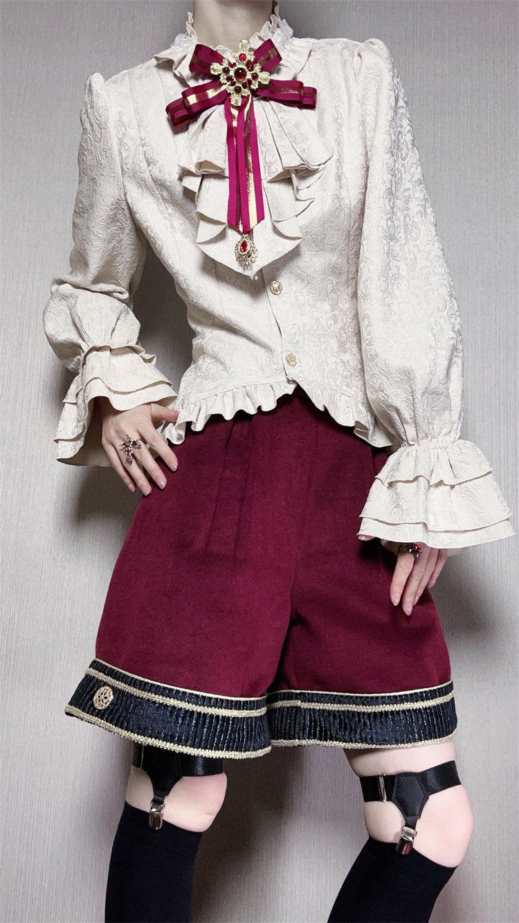 【予約販売】Red Wine 皇子系ショートパンツ3点セット