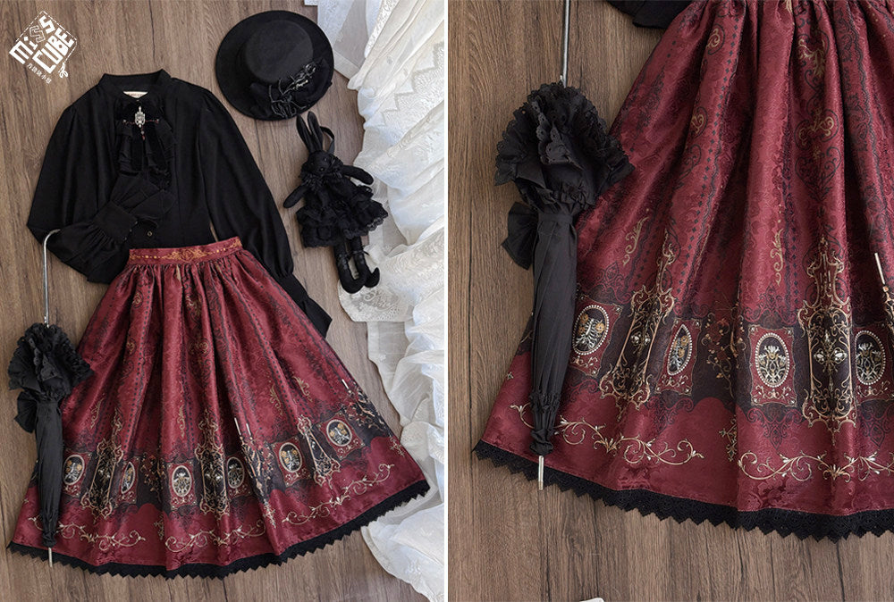 【受注予約1/18まで】Blood Night Lantern Master  プリントスカート