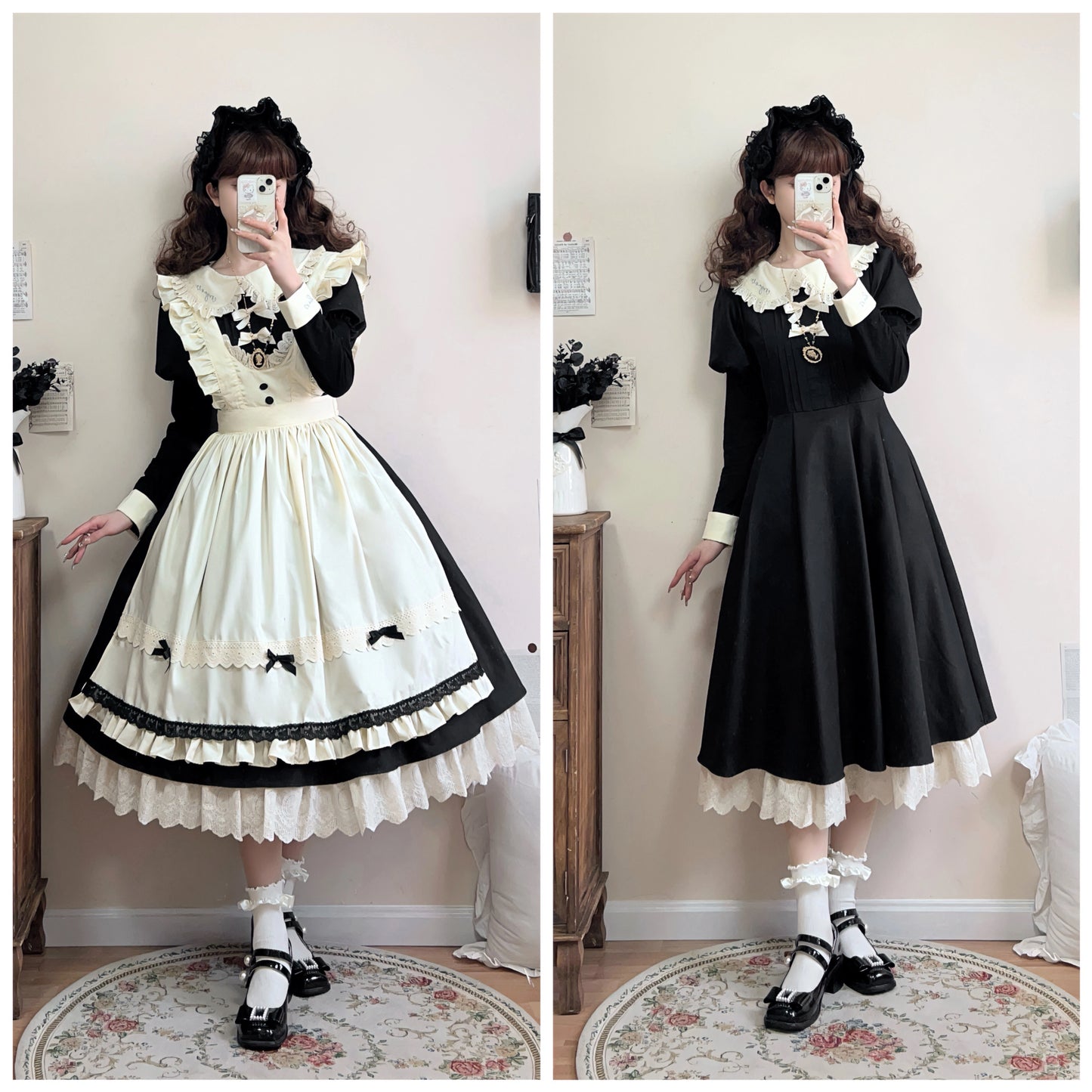 Classical Maid Ribbon Dress