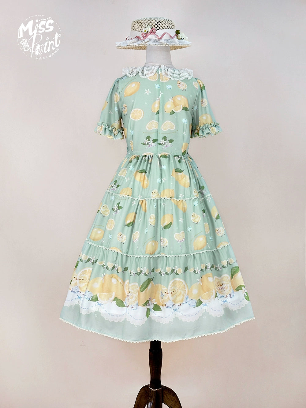 【予約販売】Lemon Sweetie プリント半袖ワンピース・デイリータイプ