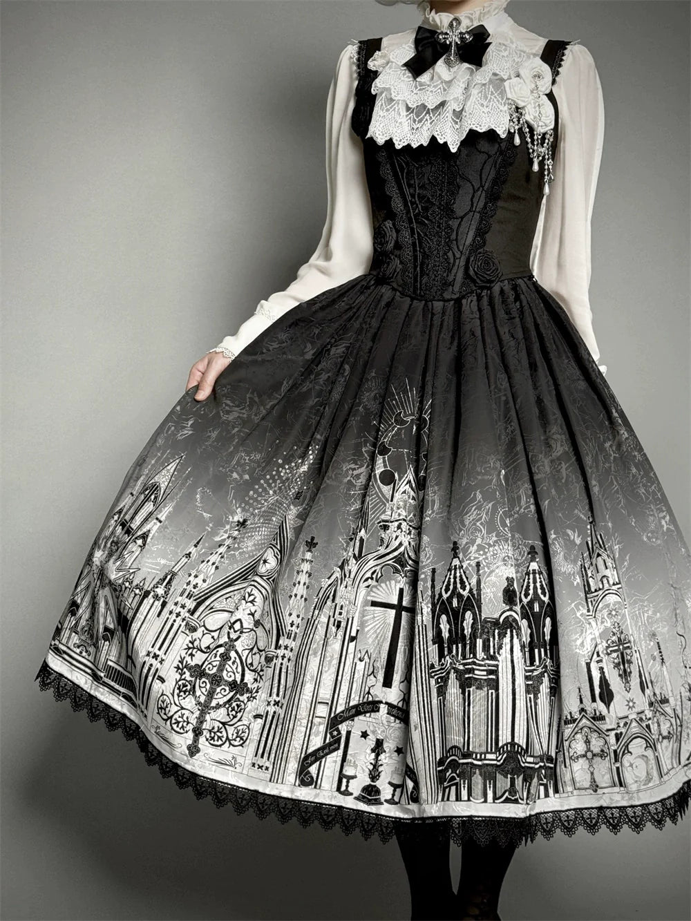 [Sale period ended] Sanctuary Goth Lolita Off Shoulder Princess Sleeve Blouse