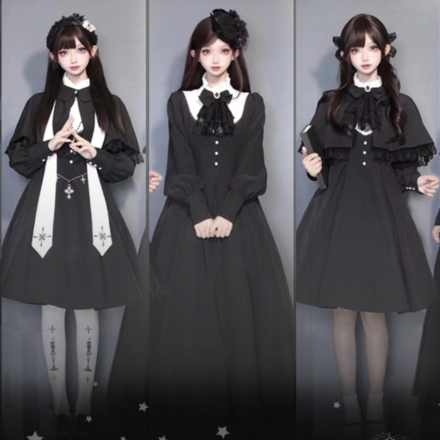 Sing in the Morning and Pray at Night One-piece and cloak set