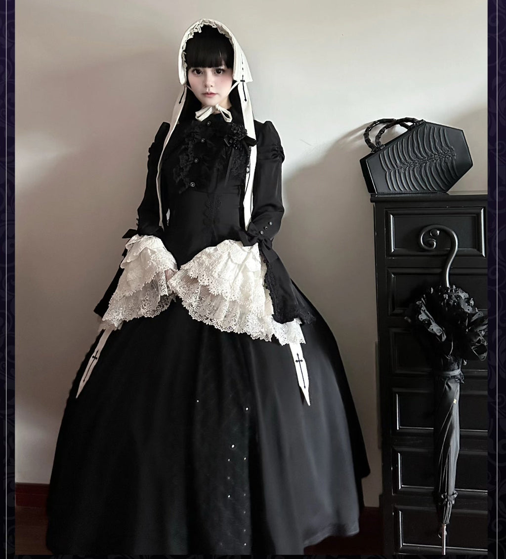 【受注予約11/4まで】Silver Mist 姫袖ゴシックワンピース