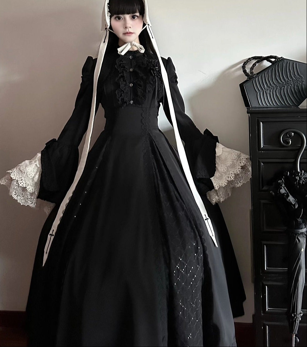 【受注予約11/4まで】Silver Mist 姫袖ゴシックワンピース