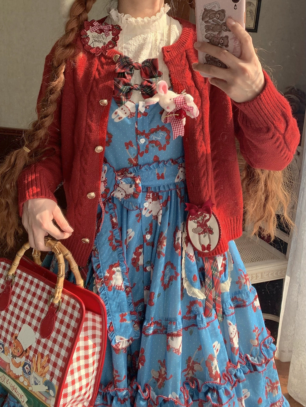 【予約販売】Sweet Berry Rabbit ジャンパースカート
