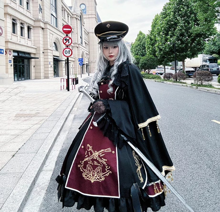 【受注予約6/28まで】The Young Sovereign ミリタリー風ジャンパースカート