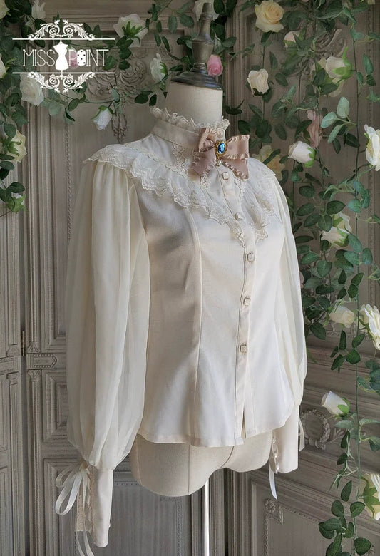 British Classical Lolita Stand Collar Blouse [20% off when purchased together]