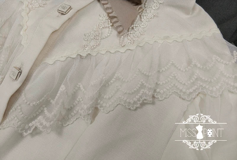 【予約販売】英国クラシカルロリィタ スタンドカラーブラウス【合わせ買いで20%off】