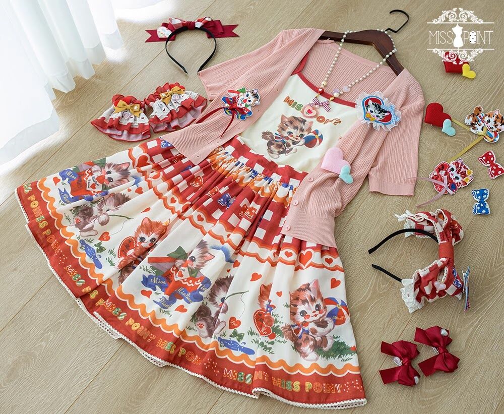 【予約販売】Sweet Kittyレトロミニスカート