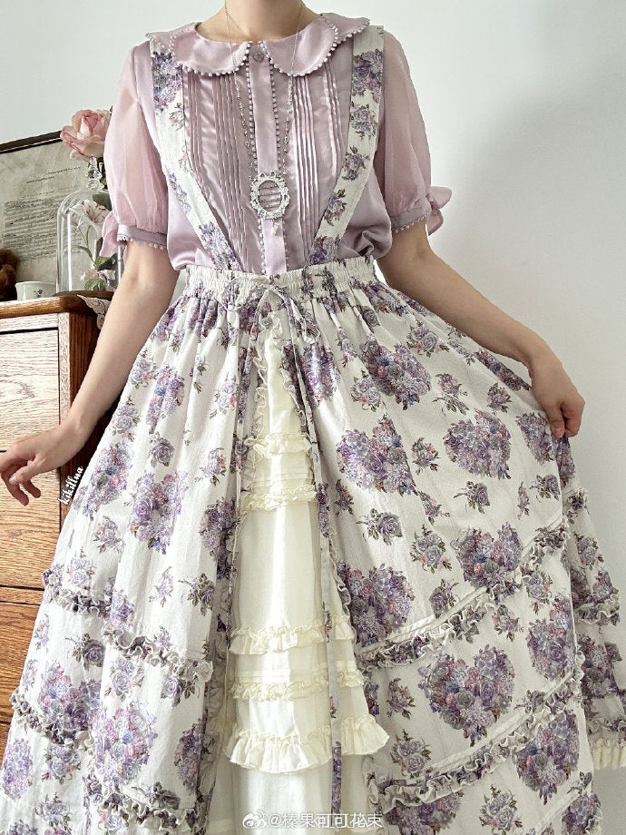 [Pre-orders until 9/9] Bouquets for Autumn Days Strap Skirt