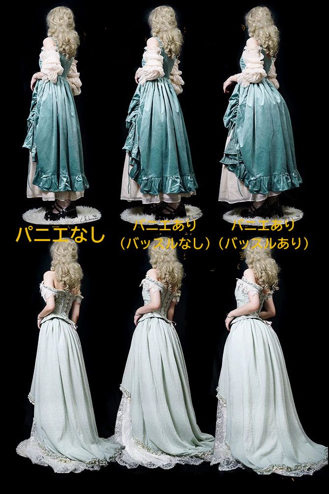 取り外し可能バッスル付パニエ70cm
