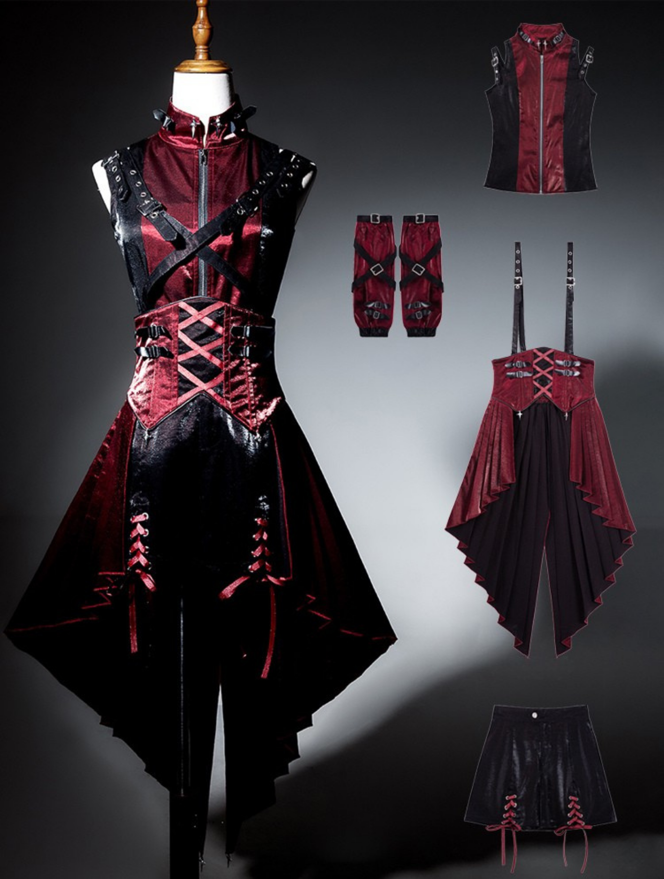 Assassin ブラックベルトショートパンツ4点セット