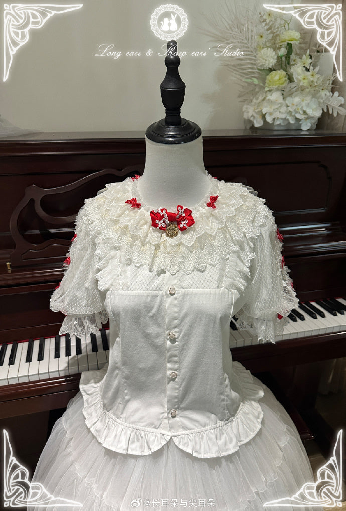【受注予約4/28まで】Gloria in the Morning Mist 半袖ブラウス