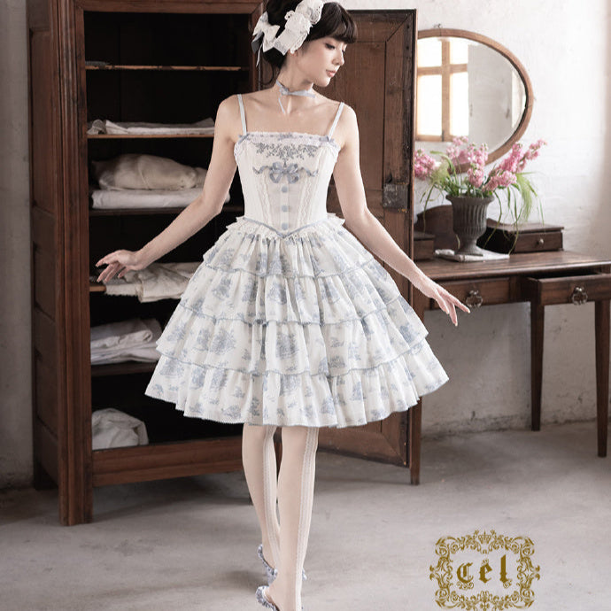 【受注予約6/18まで】Coppelia ティアードジャンパースカート