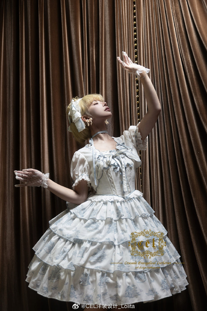 【受注予約6/18まで】Coppelia ティアードジャンパースカート