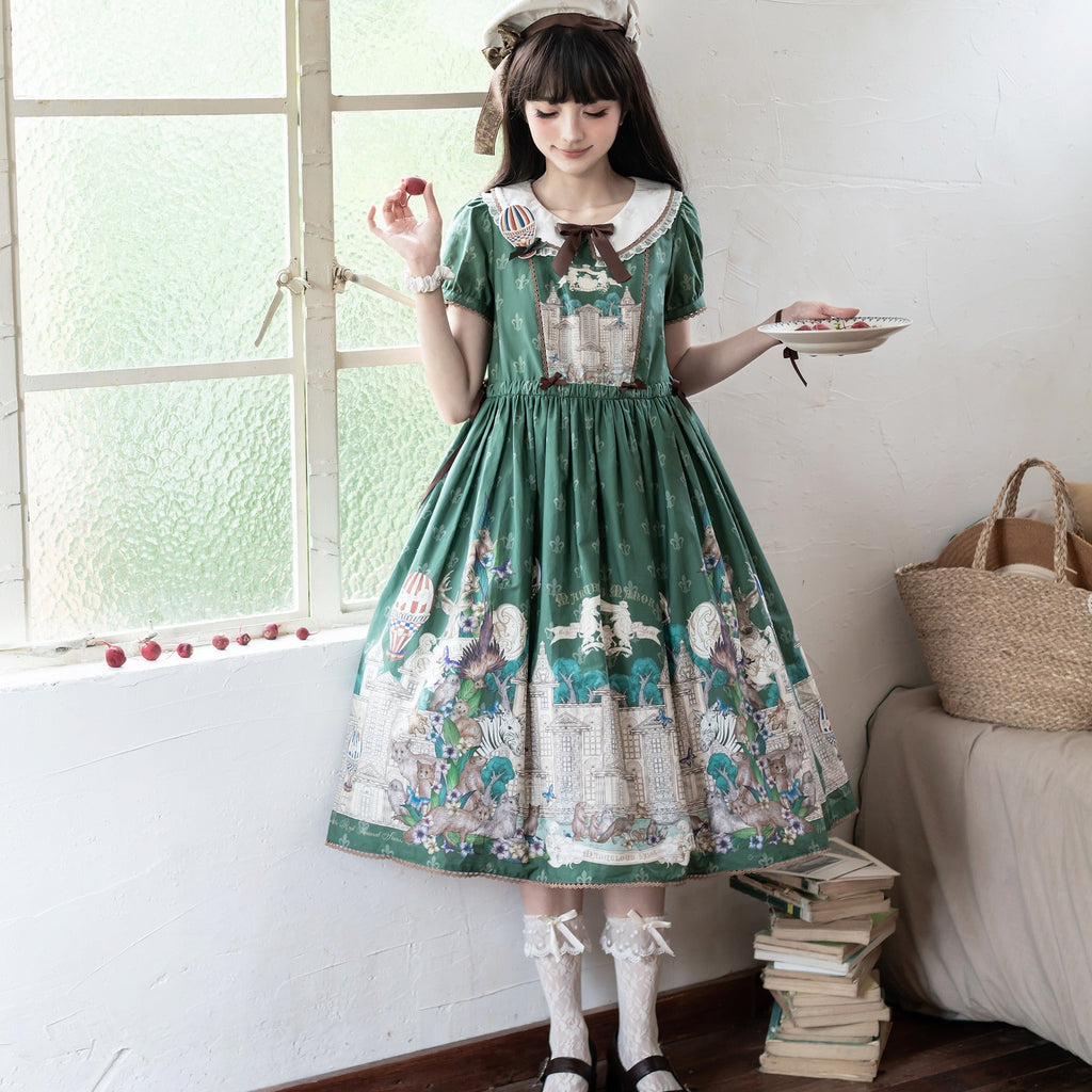 【受注予約6/17まで】The Marvelous Manor 半袖ワンピース