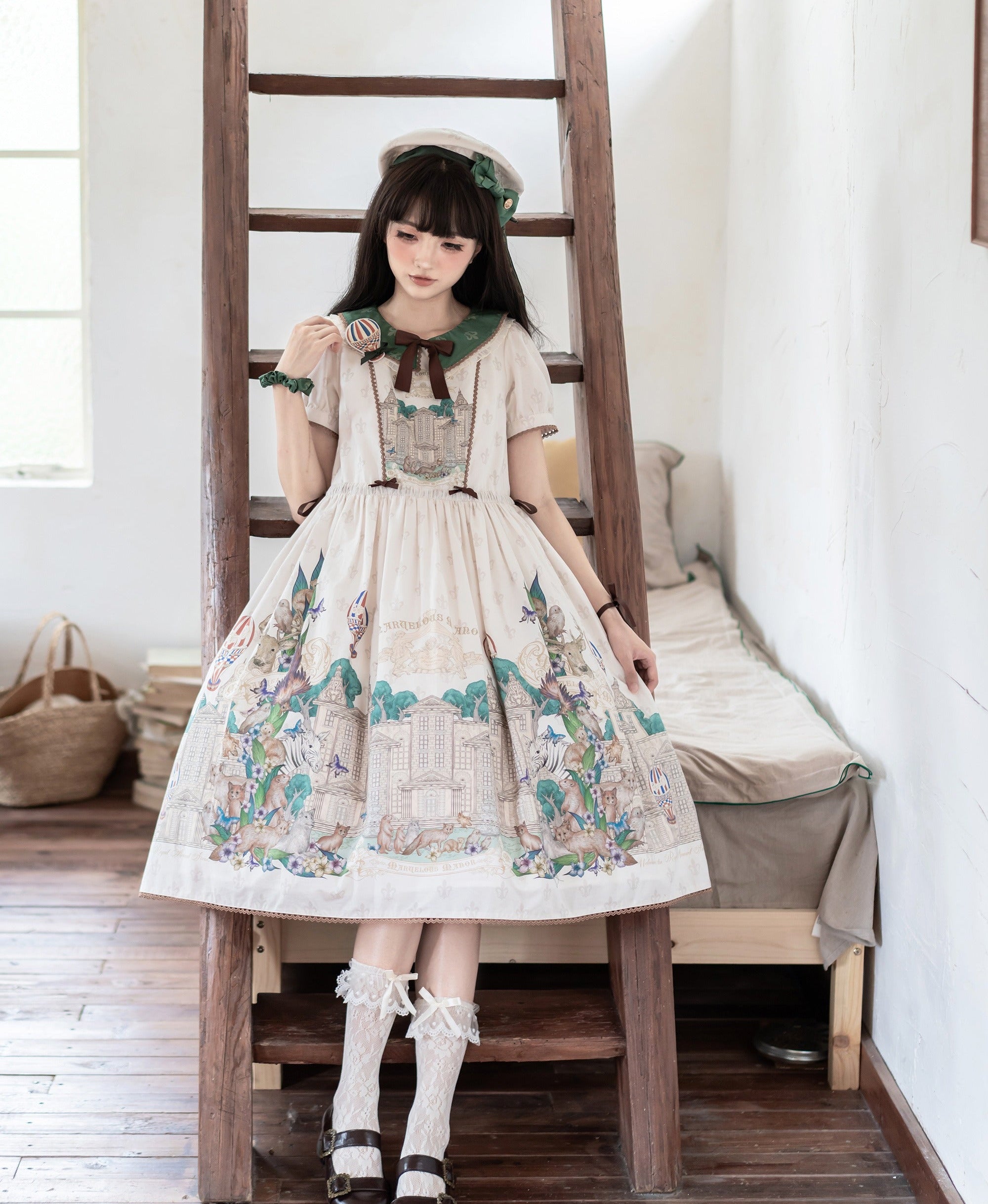 【受注予約6/17まで】The Marvelous Manor 半袖ワンピース