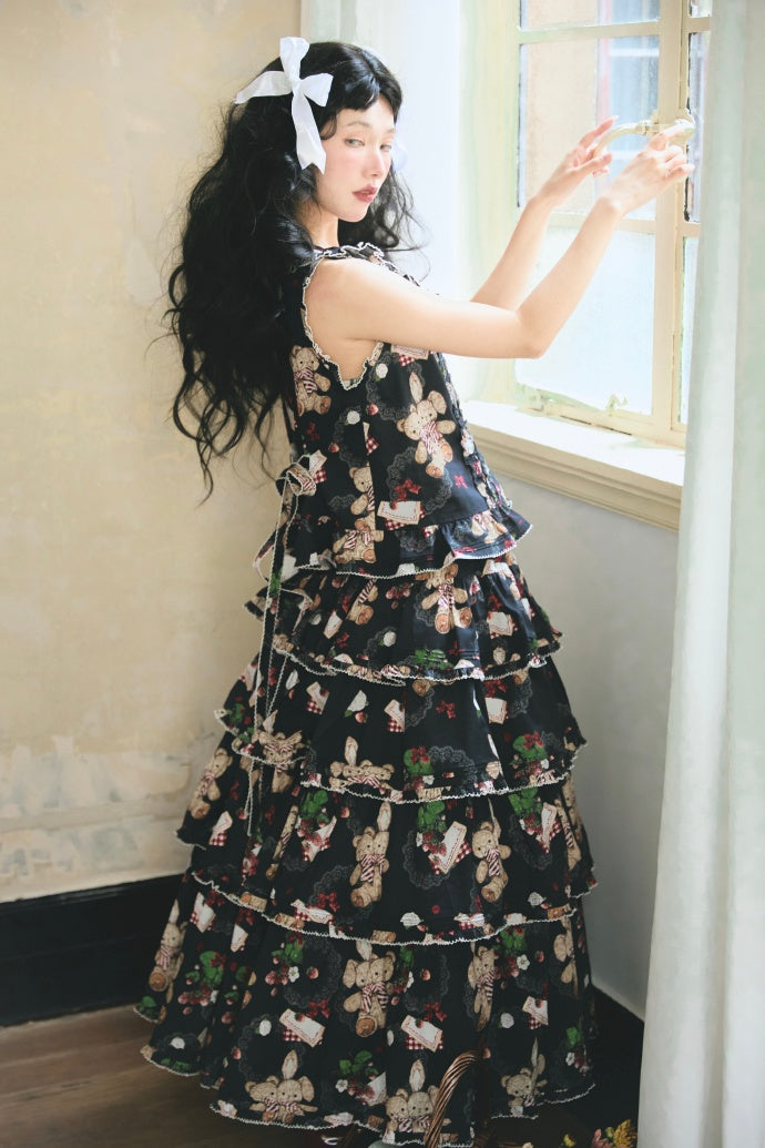 【再販・受注予約5/18まで】Camellia Berry ノースリーブセットアップ・ショート丈