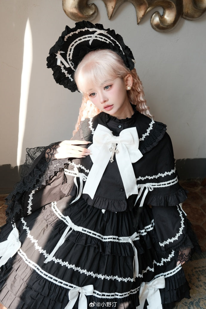 [Pre-orders available until 8/15] Labyrinth Doll 3-piece set: jumper skirt, princess sleeves, and cape