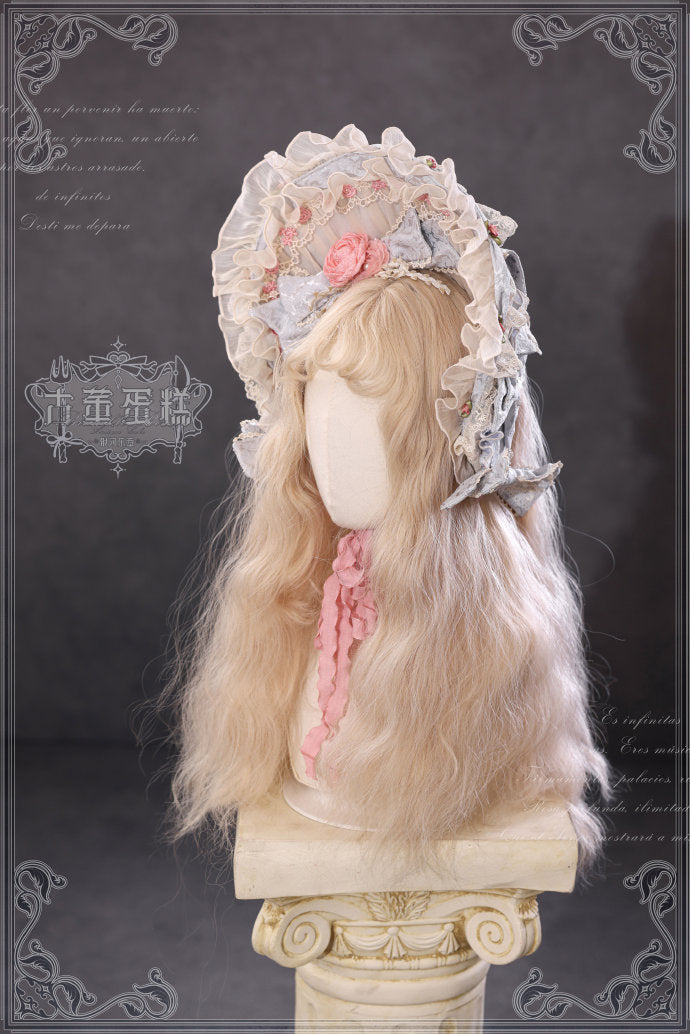 [Pre-orders available until 2/12] Antique Cake Heart Lolita Dress - Pastel Blue