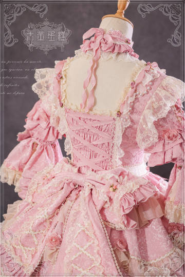[Pre-orders available until 2/12] Antique Cake Heart Lolita Dress - Pink
