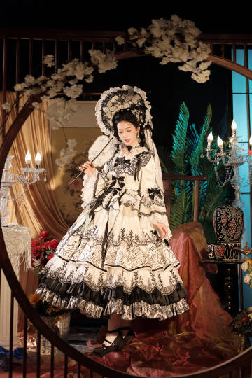 【受注予約8/27まで】Cizhou Ware Black ラグジュアリードレス・ロング丈