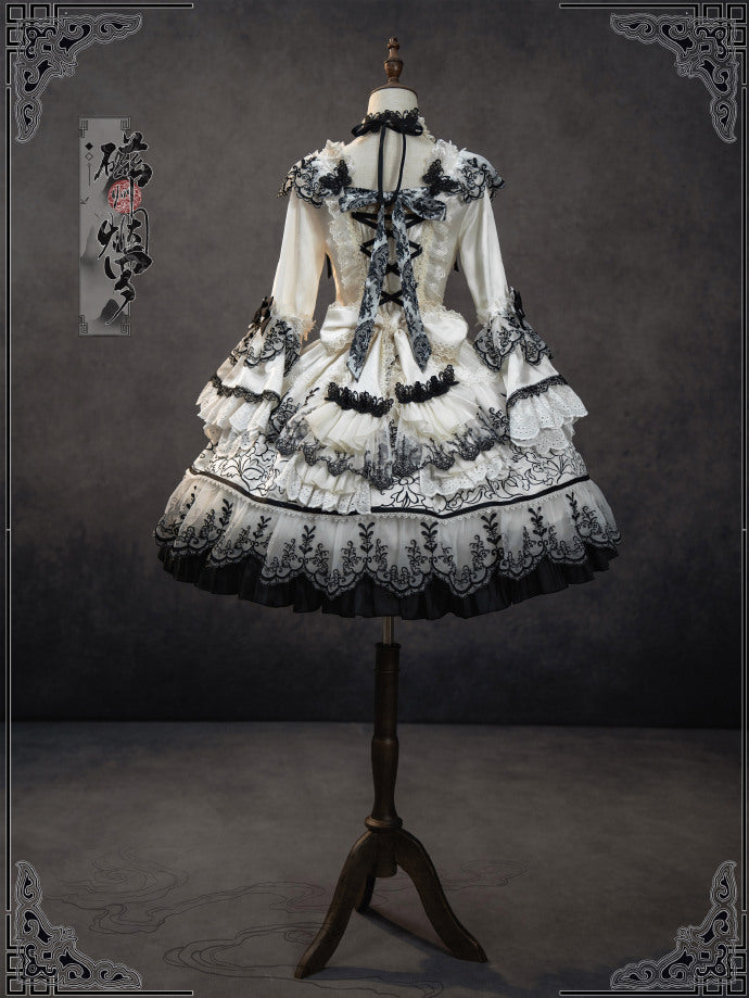 【受注予約8/27まで】Cizhou Ware Black ラグジュアリードレス・ショート丈