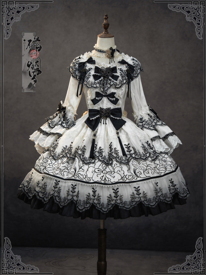 【受注予約8/27まで】Cizhou Ware Black ラグジュアリードレス・ショート丈