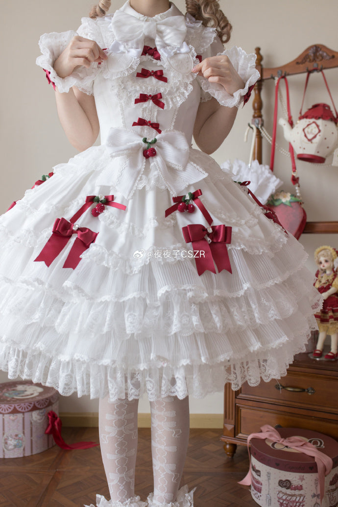 [Pre-orders until 2/10] Swing Strawberry Angel Luxury Jumper Skirt