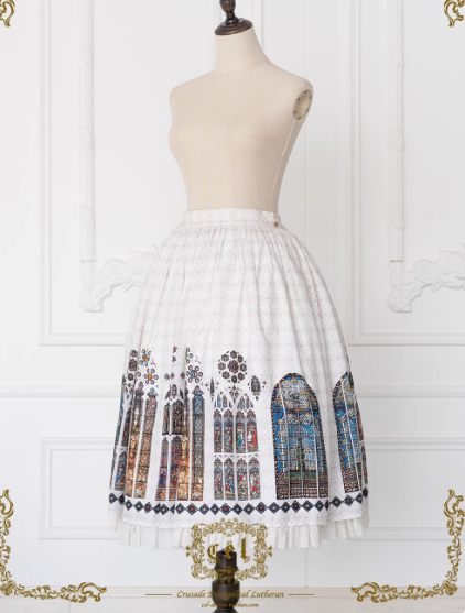 The Holy Cross プリントスカート
