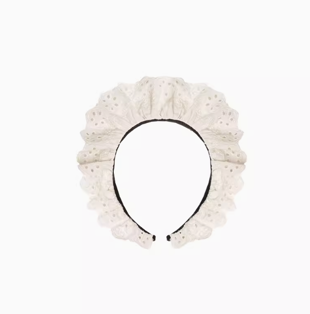 Maid-style lace headband