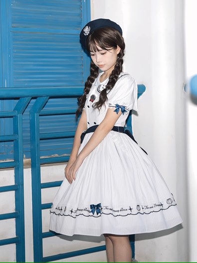 【再販・受注予約6/11まで】The Sea Breeze Blows マリンワンピース
