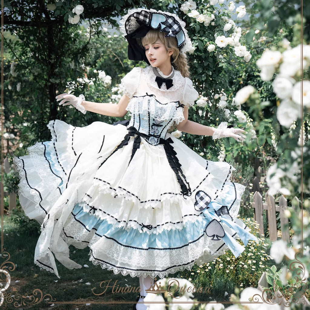 【再販・受注予約8/8まで】Dream Alice ラグジュアリーセットアップ／アリスブルー／ロング丈