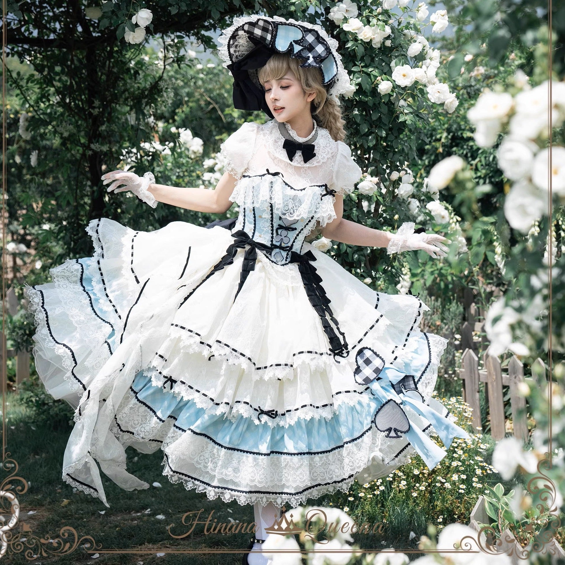 【再販・受注予約8/8まで】Dream Alice ラグジュアリーセットアップ／アリスブルー／ロング丈