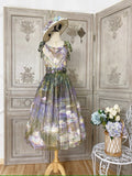 Elegance Greek oil painting style print jumper skirt
