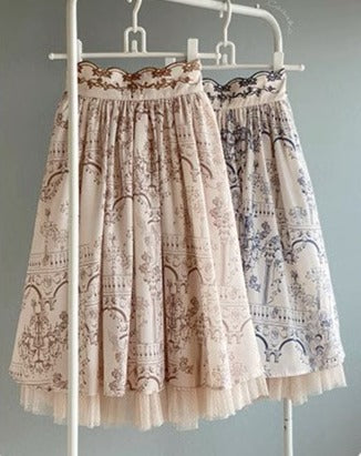 Opera Theater print skirt