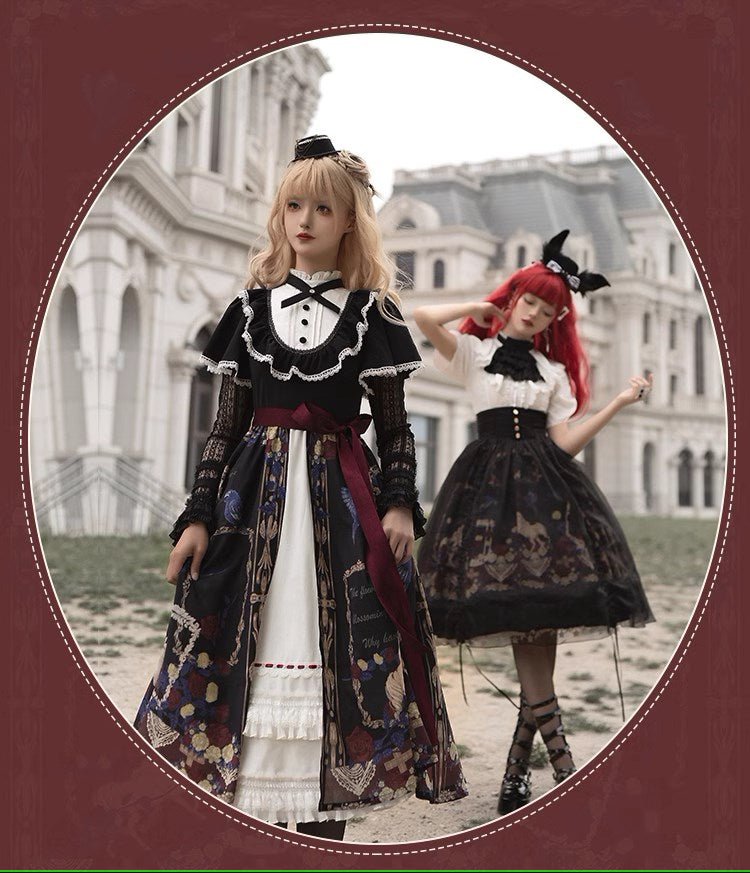 Eden at Dawn Gothic Lolita Print Dress
