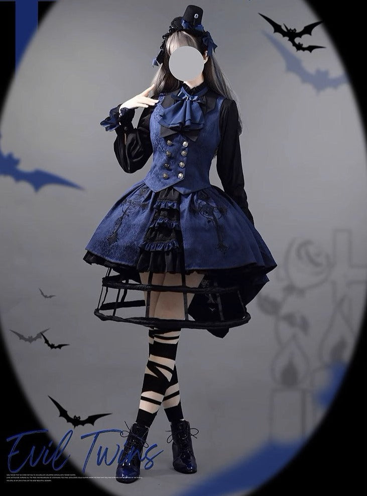 【予約販売】Evil Twins ゴスロリ ブラウス・ベスト・マント・スカート【4点で10%オフ】