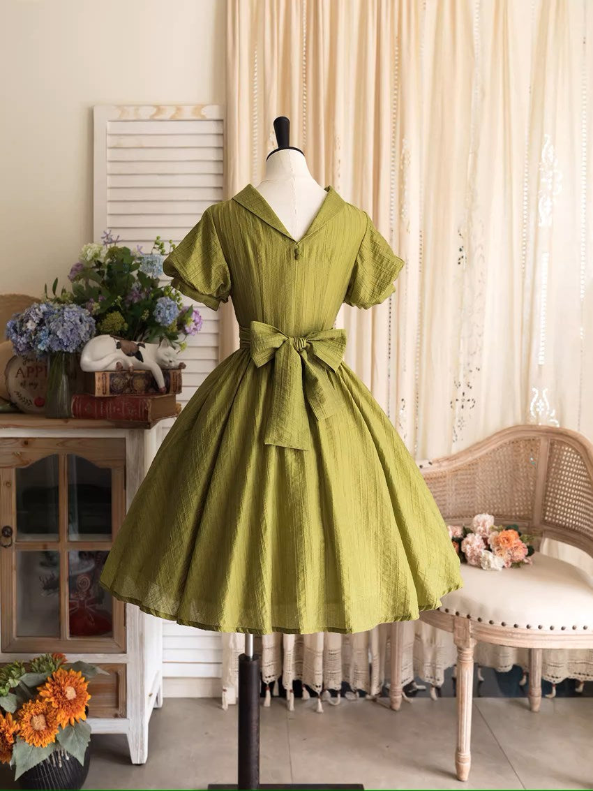 [Pre-order] Forest Gallery Retro Elegant Dress with Ribbon Hair Accessory Type 3